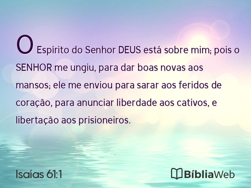 Isaías 61:1 em imagem para compartilhar