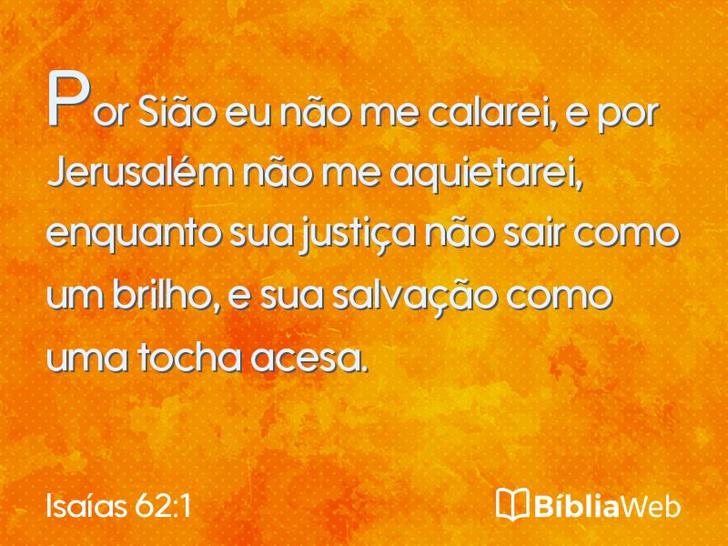 Isaías 62:1 em imagem para compartilhar