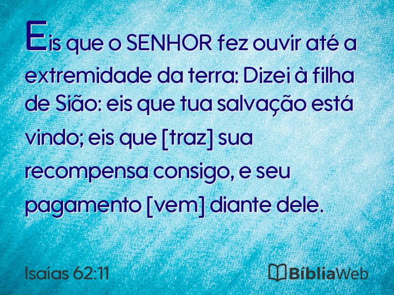 Isaías 62:11 em imagem para compartilhar