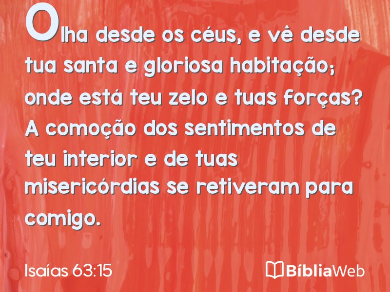 Isaías 63:15 em imagem para compartilhar