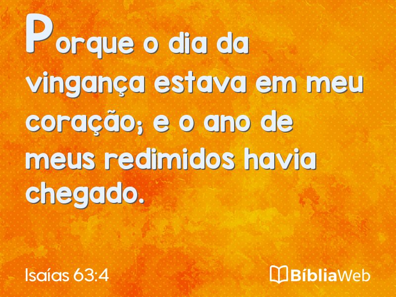 Isaías 63:4 em imagem para compartilhar