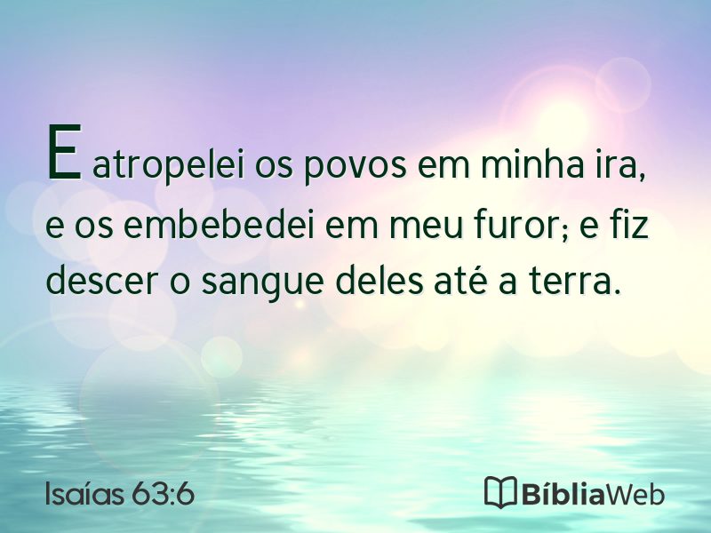 Isaías 63:6 em imagem para compartilhar
