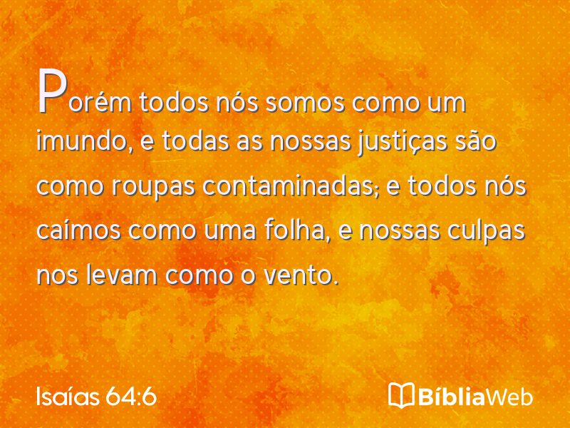 Isaías 64:6 em imagem para compartilhar