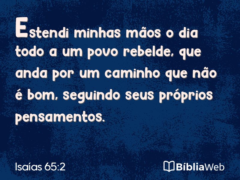 Isaías 65:2 em imagem para compartilhar