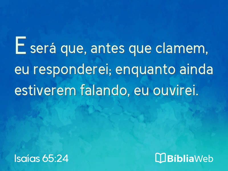 Isaías 65:24 em imagem para compartilhar