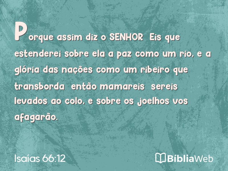 Isaías 66:12 em imagem para compartilhar