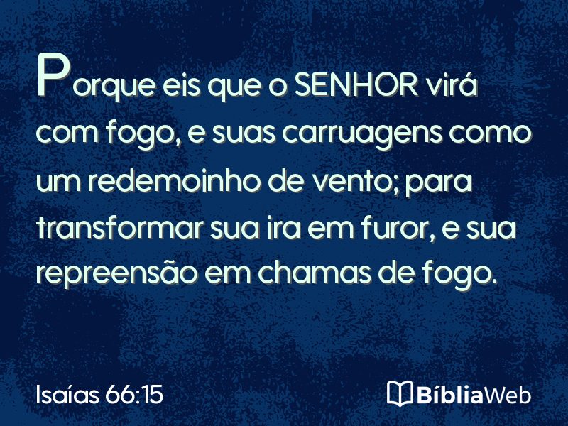Isaías 66:15 em imagem para compartilhar