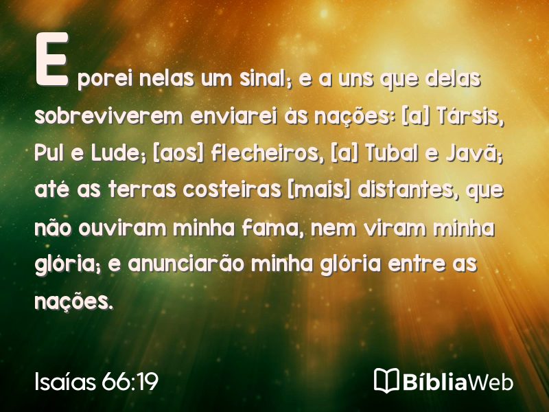 Isaías 66:19 em imagem para compartilhar