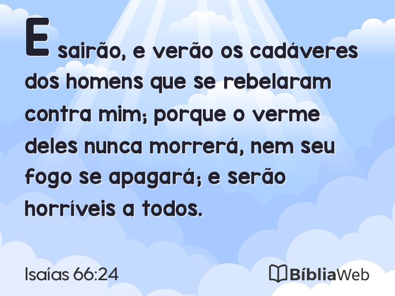 Isaías 66:24 em imagem para compartilhar