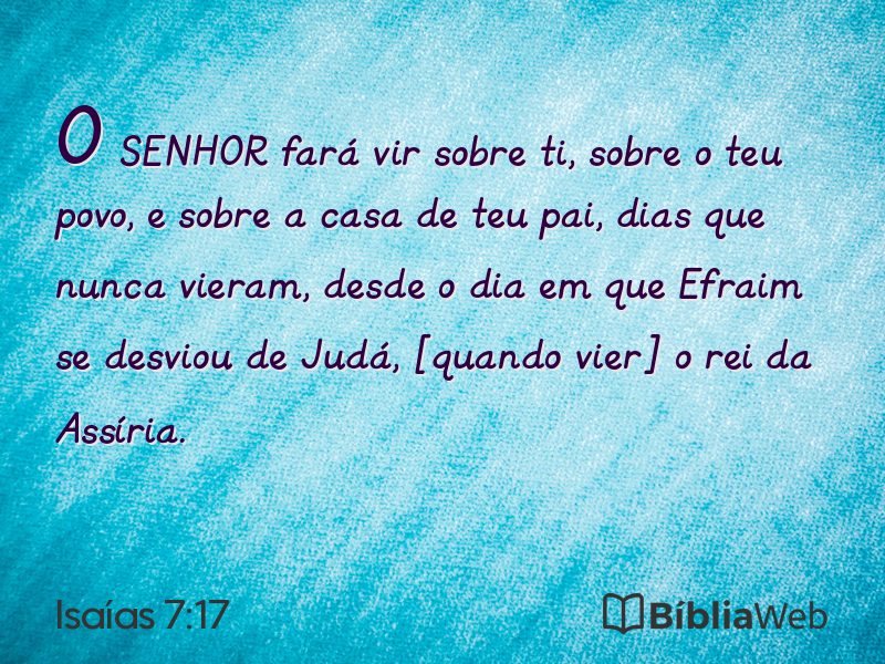 Isaías 7:17 em imagem para compartilhar