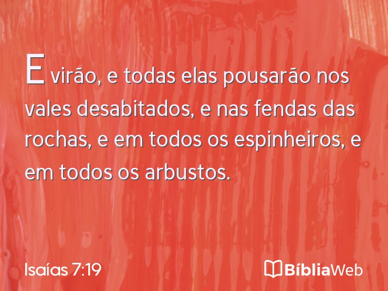 Isaías 7:19 em imagem para compartilhar