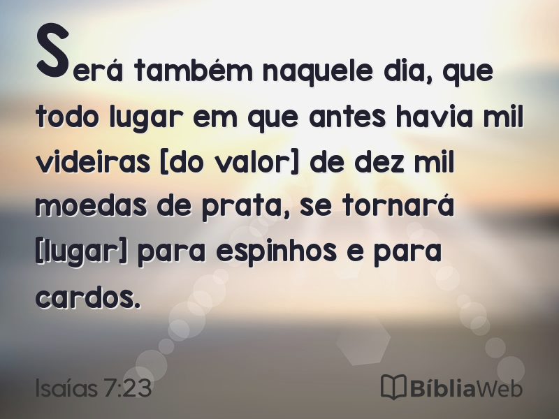 Isaías 7:23 em imagem para compartilhar