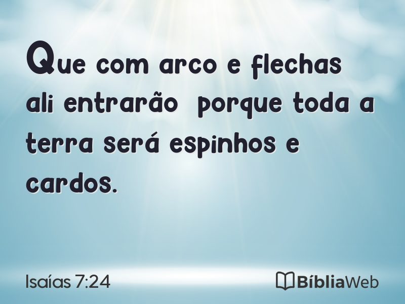 Isaías 7:24 em imagem para compartilhar
