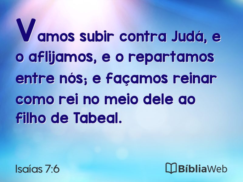 Isaías 7:6 em imagem para compartilhar