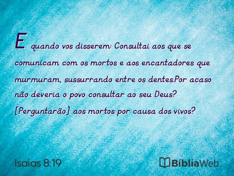 Isaías 8:19 em imagem para compartilhar