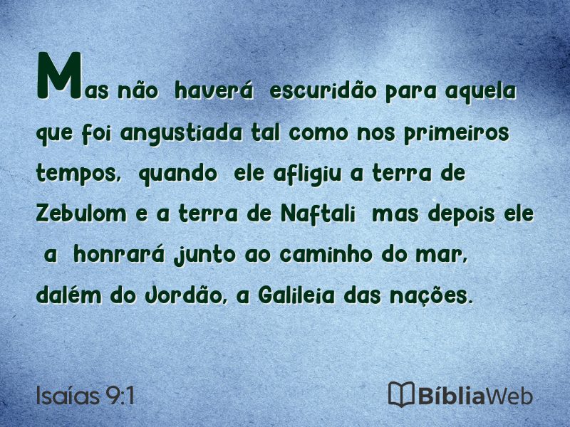 Isaías 9:1 em imagem para compartilhar
