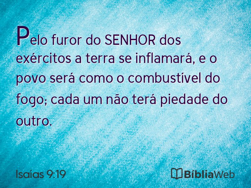 Isaías 9:19 em imagem para compartilhar