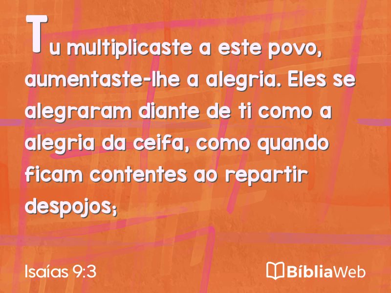 Isaías 9:3 em imagem para compartilhar