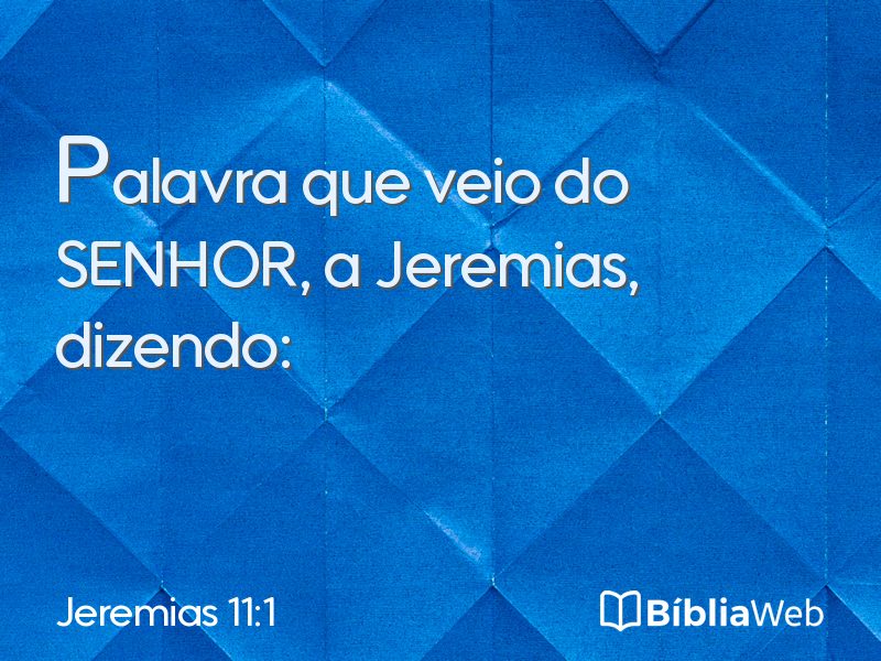 Jeremias 11:1 em imagem para compartilhar