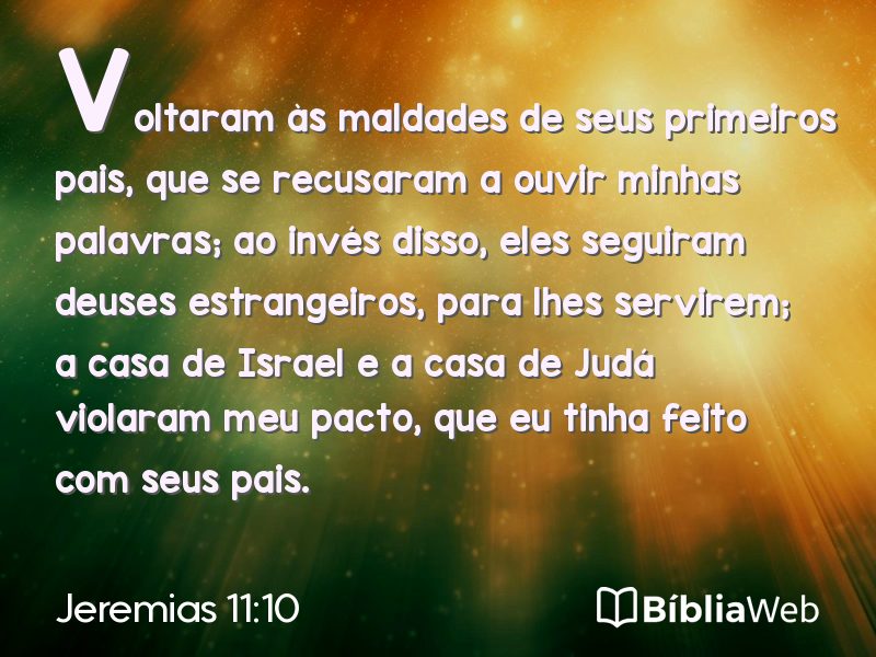 Jeremias 11:10 em imagem para compartilhar