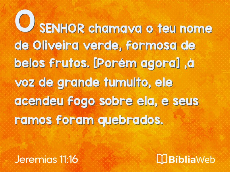 Jeremias 11:16 em imagem para compartilhar