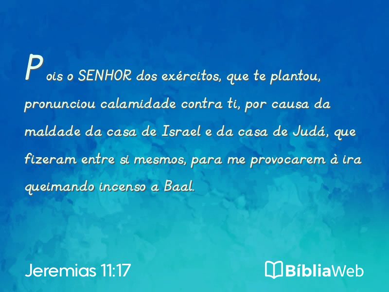 Jeremias 11:17 em imagem para compartilhar