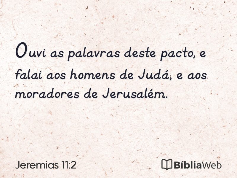 Jeremias 11:2 em imagem para compartilhar