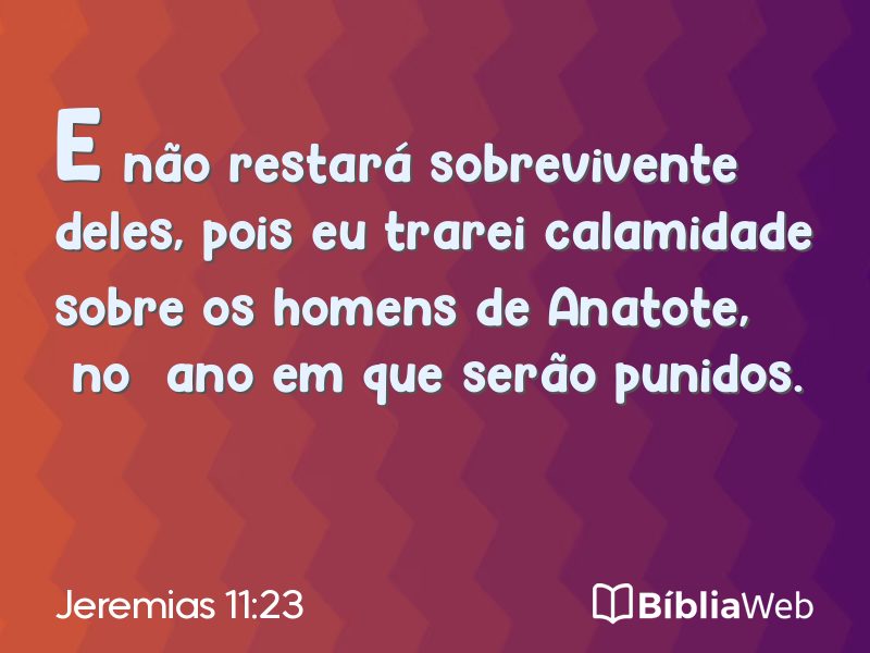 Jeremias 11:23 em imagem para compartilhar