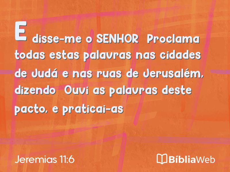 Jeremias 11:6 em imagem para compartilhar