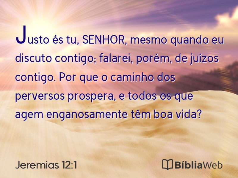 Jeremias 12:1 em imagem para compartilhar