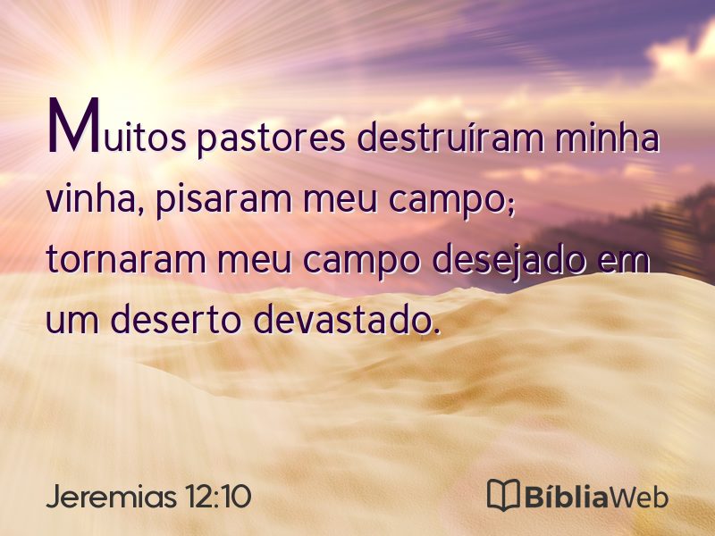 Jeremias 12:10 em imagem para compartilhar