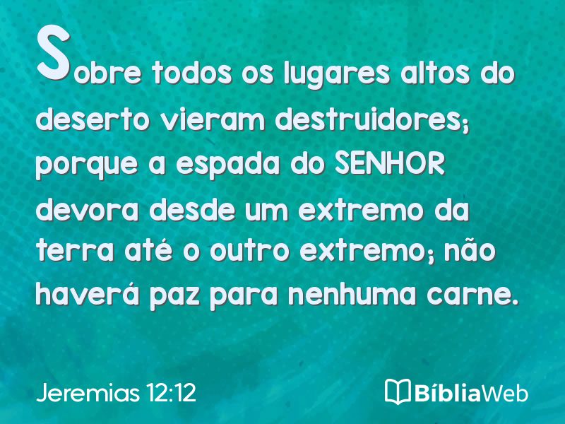 Jeremias 12:12 em imagem para compartilhar