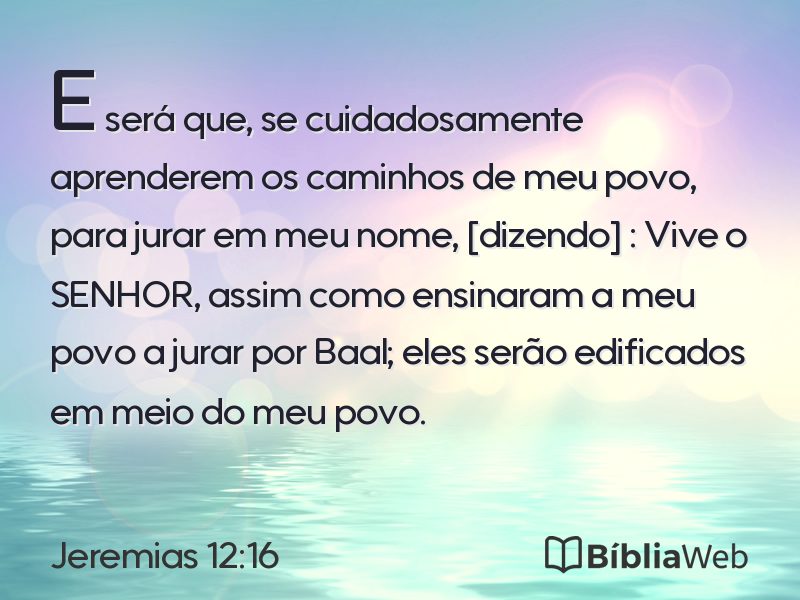 Jeremias 12:16 em imagem para compartilhar