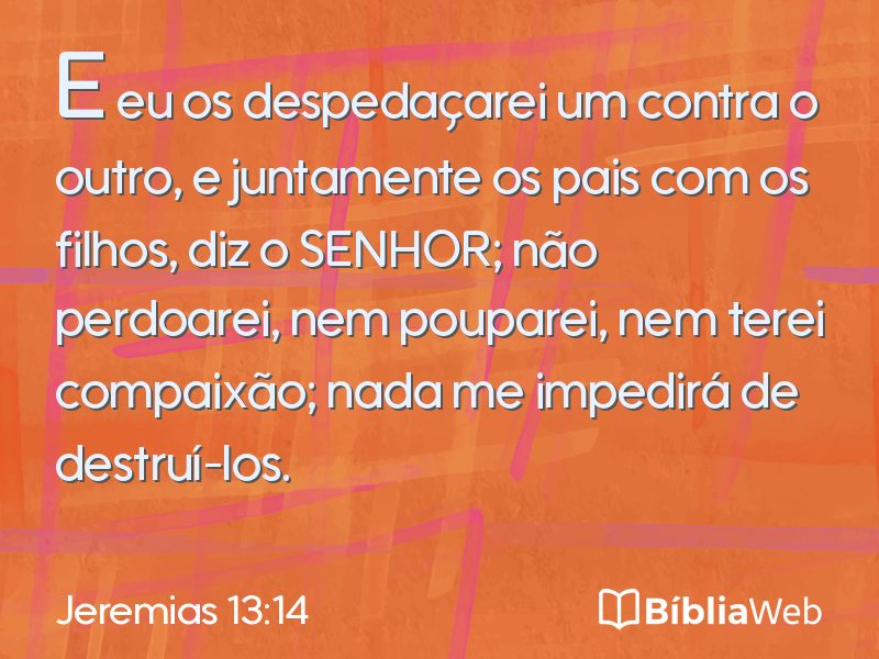 Jeremias 13:14 em imagem para compartilhar