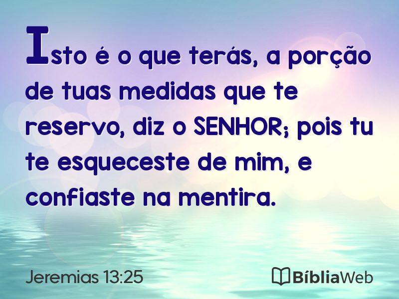 Jeremias 13:25 em imagem para compartilhar