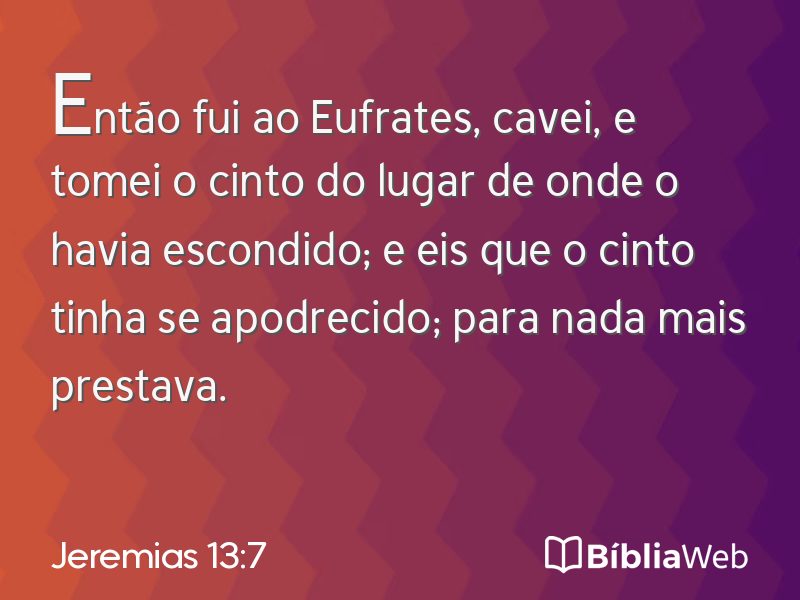 Jeremias 13:7 em imagem para compartilhar