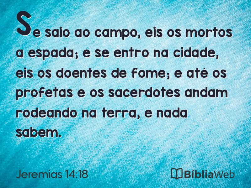 Jeremias 14:18 em imagem para compartilhar
