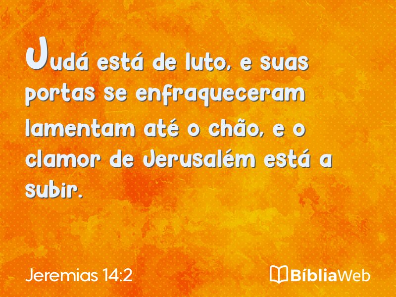 Jeremias 14:2 em imagem para compartilhar