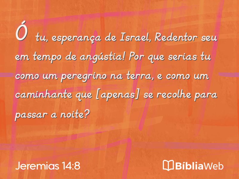 Jeremias 14:8 em imagem para compartilhar