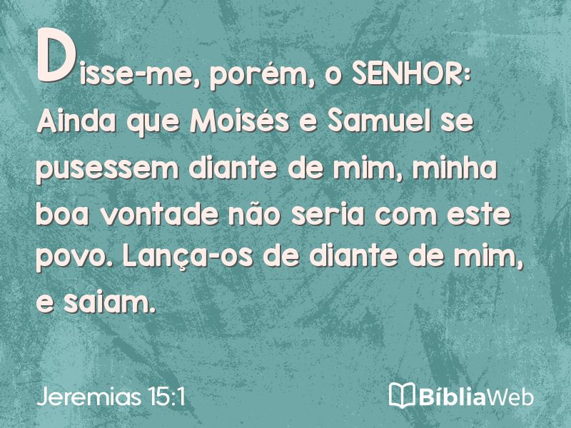 Jeremias 15:1 em imagem para compartilhar