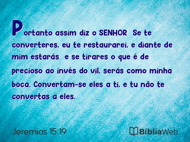 Jeremias 15:19 em imagem para compartilhar