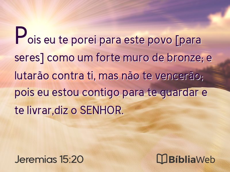 Jeremias 15:20 em imagem para compartilhar