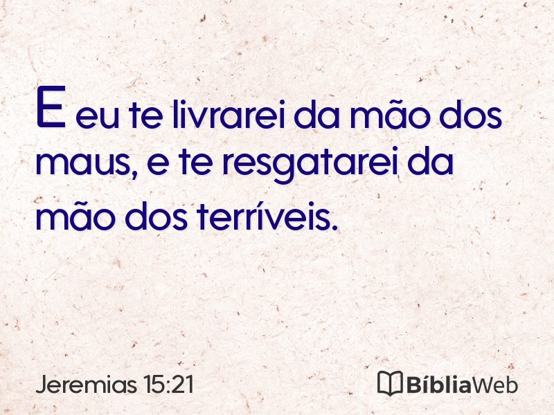 Jeremias 15:21 em imagem para compartilhar
