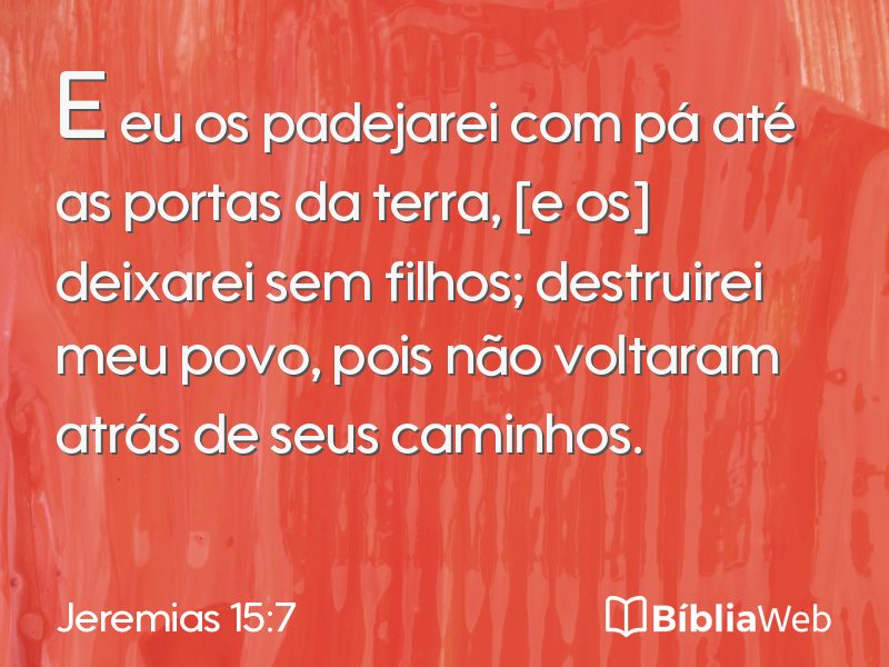 Jeremias 15:7 em imagem para compartilhar