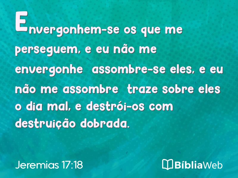 Jeremias 17:18 em imagem para compartilhar