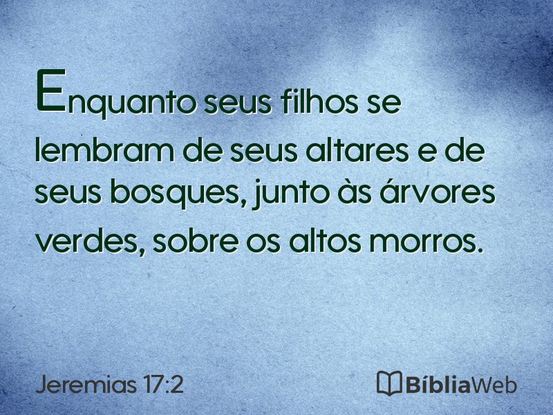 Jeremias 17:2 em imagem para compartilhar