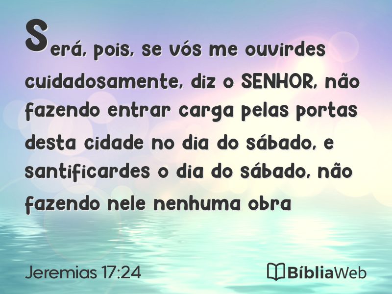 Jeremias 17:24 em imagem para compartilhar