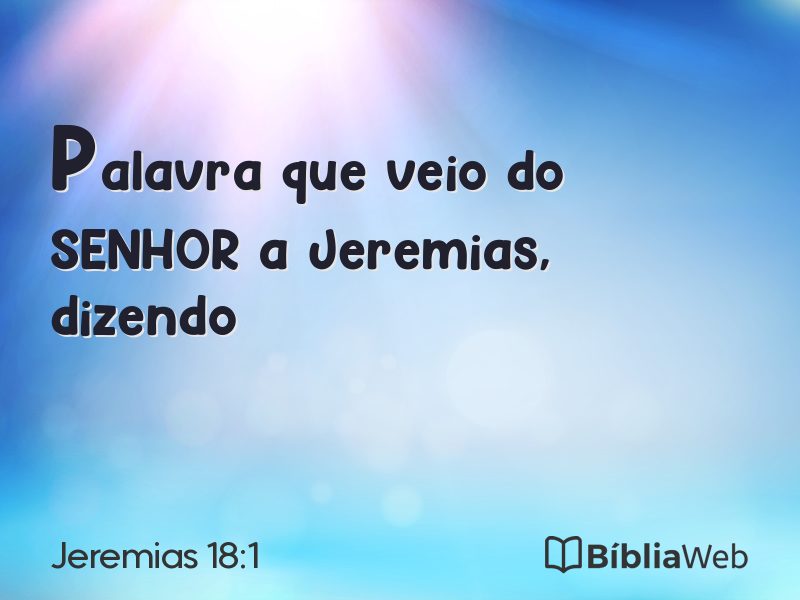 Jeremias 18:1 em imagem para compartilhar