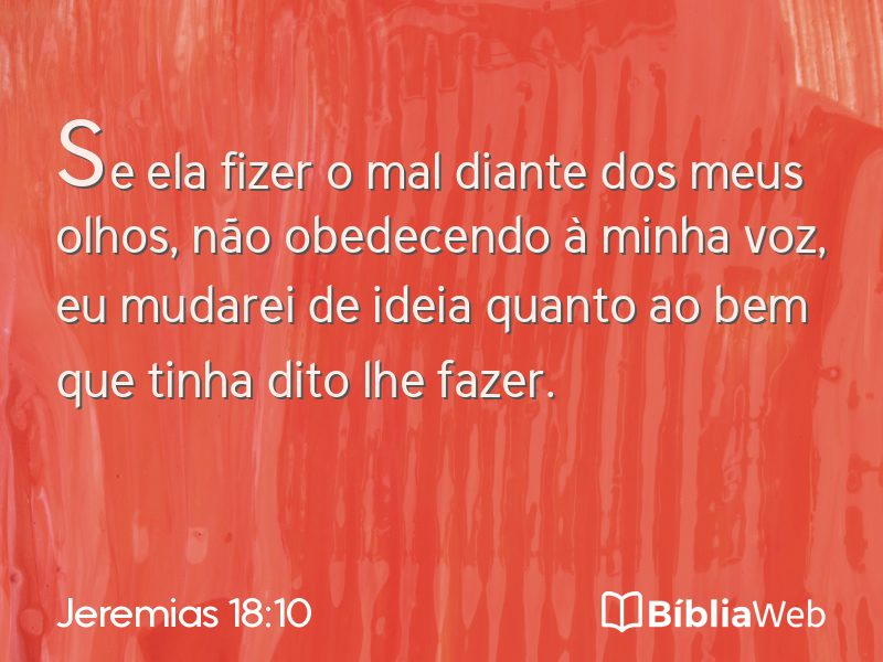 Jeremias 18:10 em imagem para compartilhar