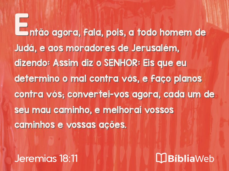 Jeremias 18:11 em imagem para compartilhar